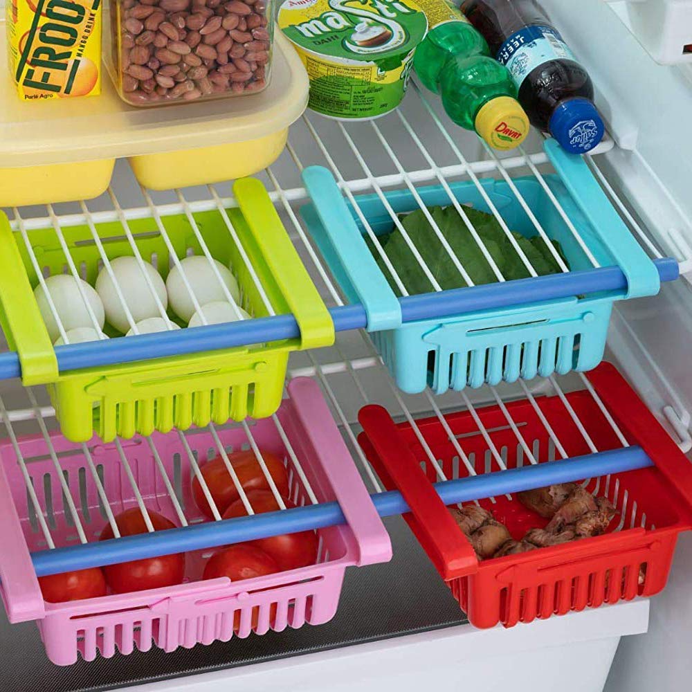 5338 Virgin Freeze Storage Unbreakable Adjustable Multi Color Tray with Extra Storage | Easy to Remove, Easy to Clean | Pack of 4 Tray DeoDap 5338 Virgin Freeze Storage Unbreakable Adjustable Multi Color Tray with Extra Storage | Easy to Remove, Easy to Clean | Pack of 4 Tray DeoDap